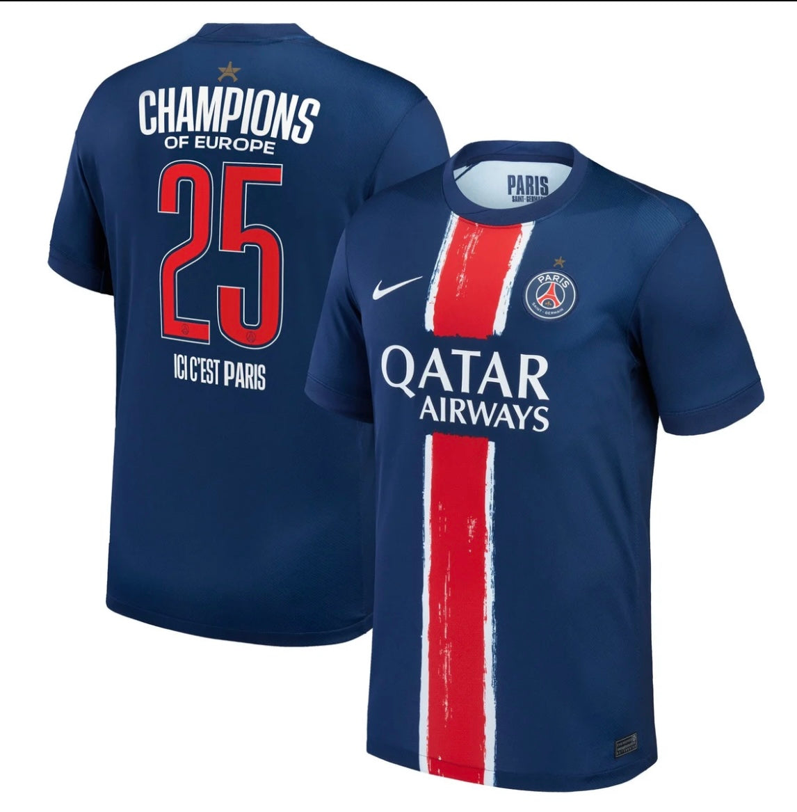Maillot PSG Étoile – Ligue des Champions 2025 (Édition Collector)